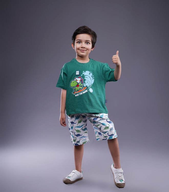 ست تیشرت شلوارک کتان
